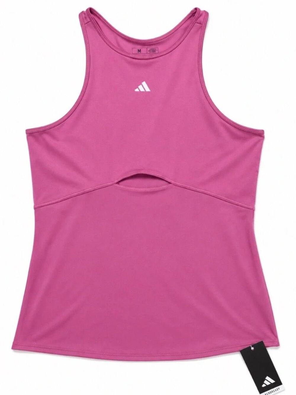 adidas Pink HIIT Tank with Front Cutout